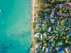 Shore with houses