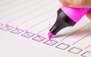 A moving checklist