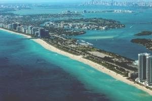 Aerial view of Miami.