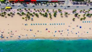 Bird's-eye view of one of Florida's many beaches