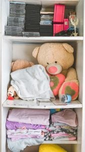 cupboard with sleves you can use to pack your child's room