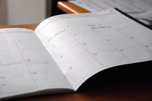 An open planner.
