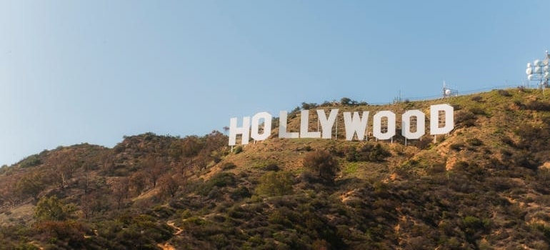 Hollywood sign on a hill