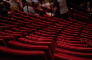 Red seats in Miami's theater