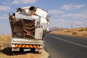 A truck specialized for junk removal Miami