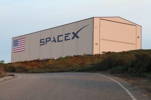 A SpaceX hangar in Florida.