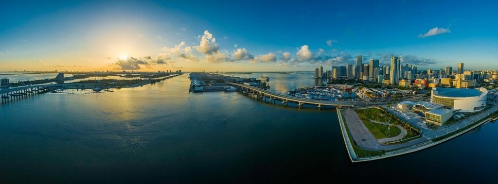 Panorama of Miami Florida