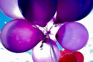 Purple baloons