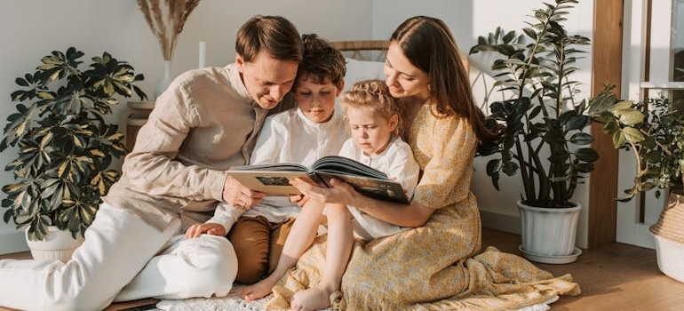 a happy family 