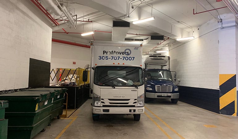 Our truck ready to safely transfer the items of our clients.