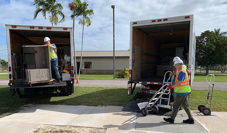 Movers doing their job,