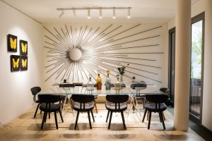 Luxury furniture in a dining room