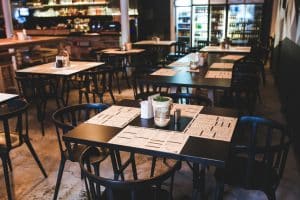 Empty restaurant.