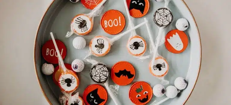 Halloween Candies on a plate
