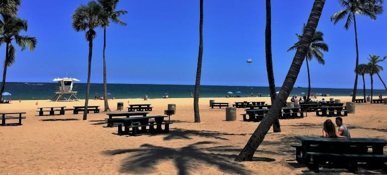 People enjoying beach among things to do in Fort Lauderdale in November