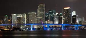 Miami at night