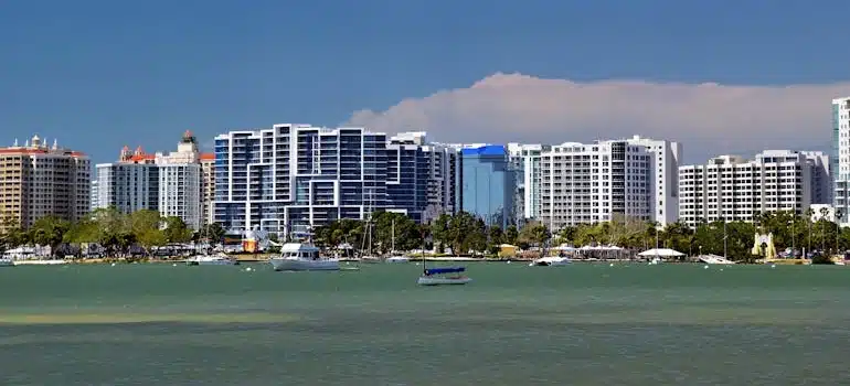 Sarasota Florida Skyline with Waterfront View