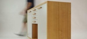 brown wooden sideboard