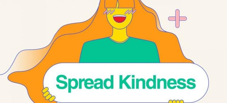 poster that says spread kindness