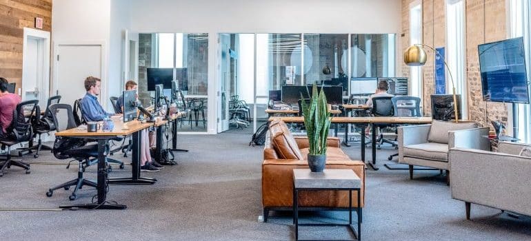 An office of a moving company