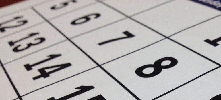 a calendar