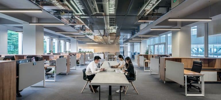 Office decluttering before moving