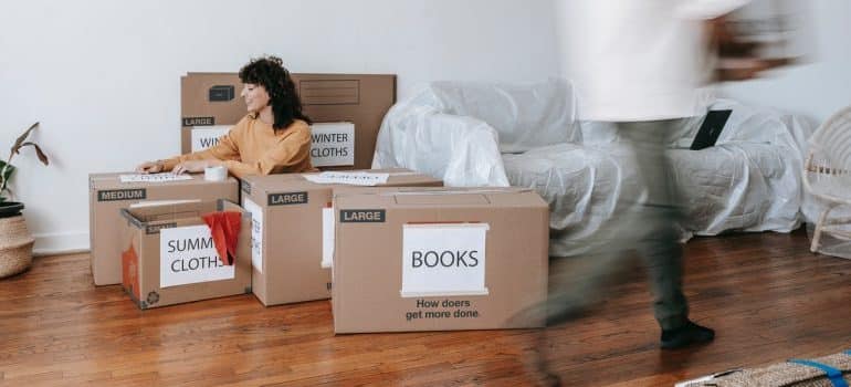 Packing yourself is one more way of saving money while moving long-distance