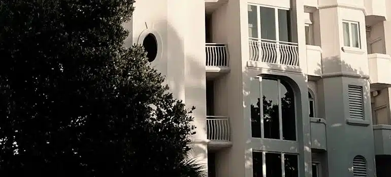 Low Angle Shot of a White House in Florida