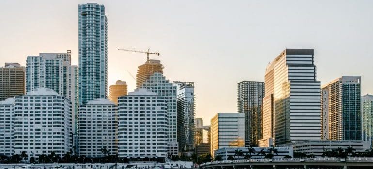 buying an apartment in Miami this winter in Miami waterfront skyline