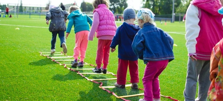 kids playing outdoors