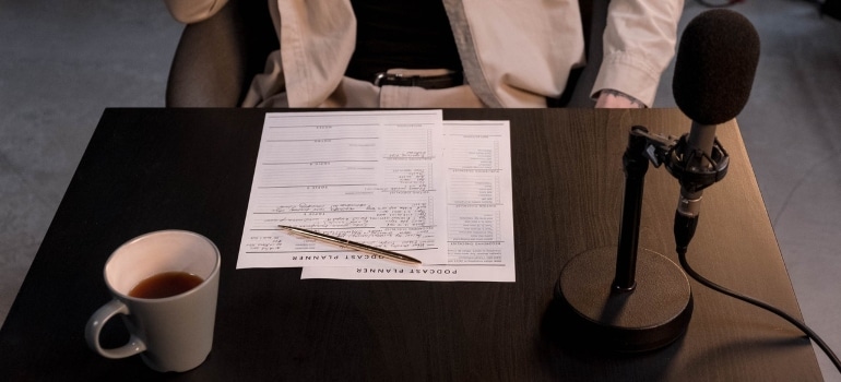 man sitting at a desk