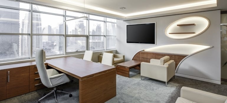 a modern and stylish office ready to prepare your Downtown Miami office for relocation