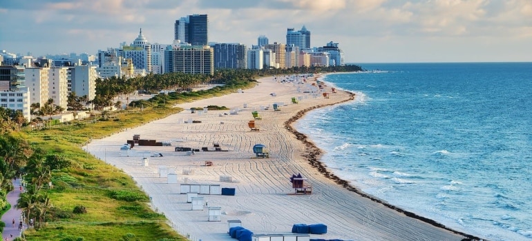 city buildings next to the beach