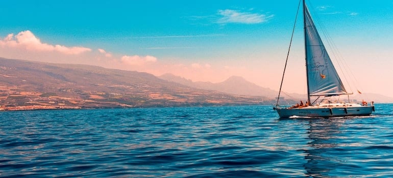 Sailboat on water