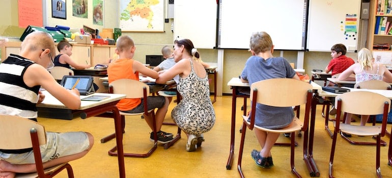 Classrom with kids in Miami