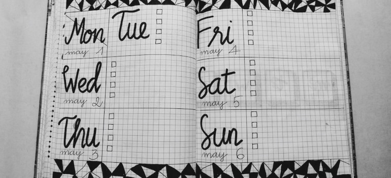 Picture of a planner 