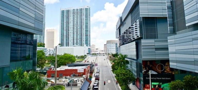 Modern apartment buildings in on eof the best cities to start a business in South Florida