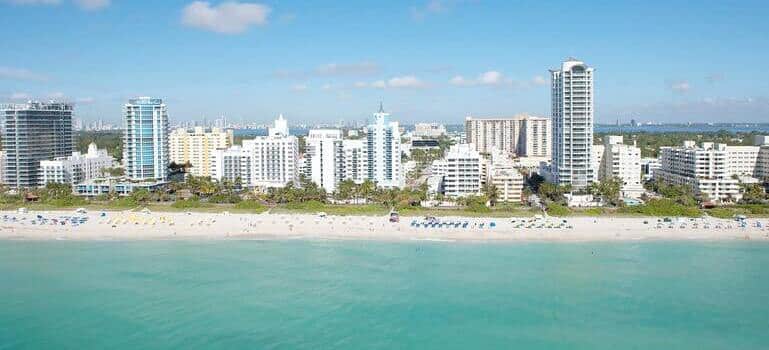 a picture beach and near buildings