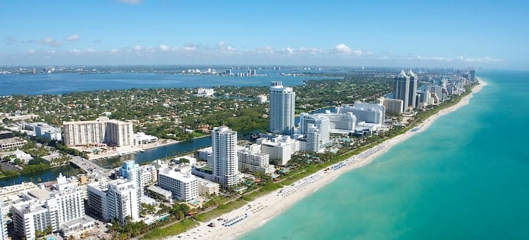 Buildings near water in Miami