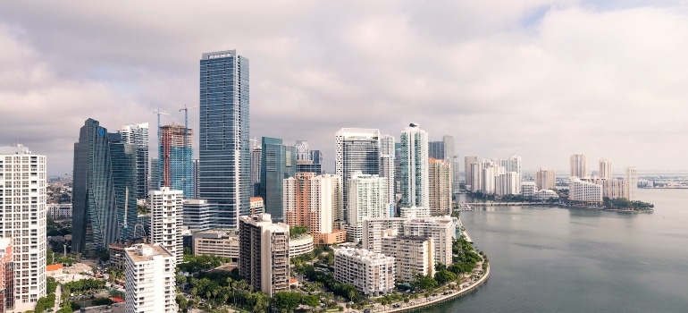 Aerial view of downtown Miami and Brickell