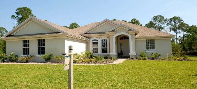 a house with a front yard