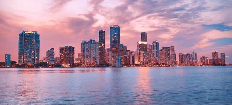 body of water near of city