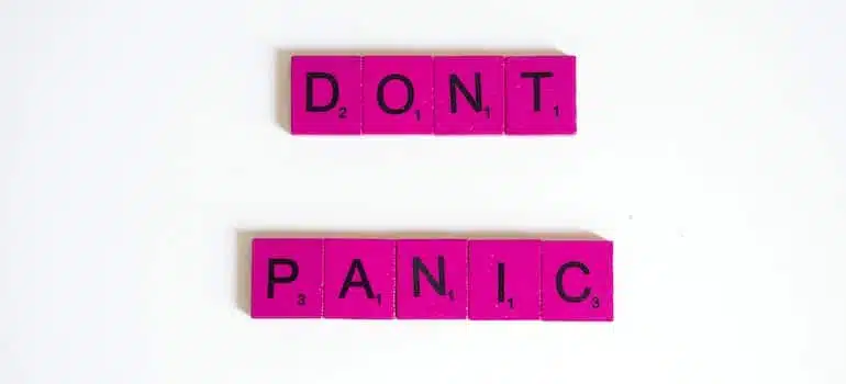 Dont panic you will have time to plan and execute a move in a week