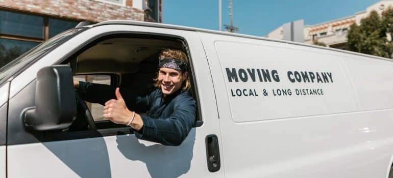 A moving van