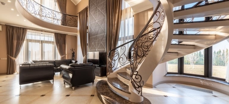 interior design of a luxury mansion