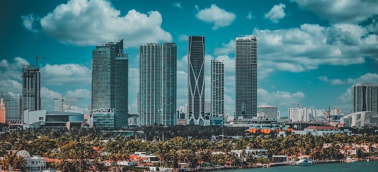 A view of the city of Miami
