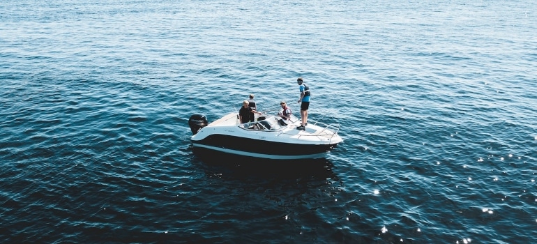 people on a boat