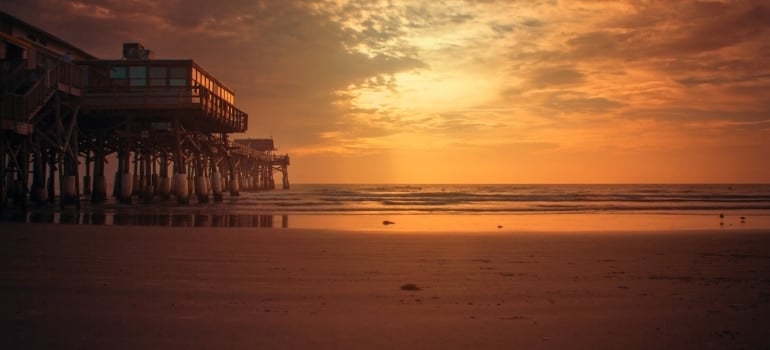 Sunset at a beach