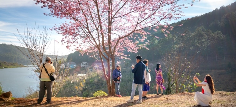 People in a park