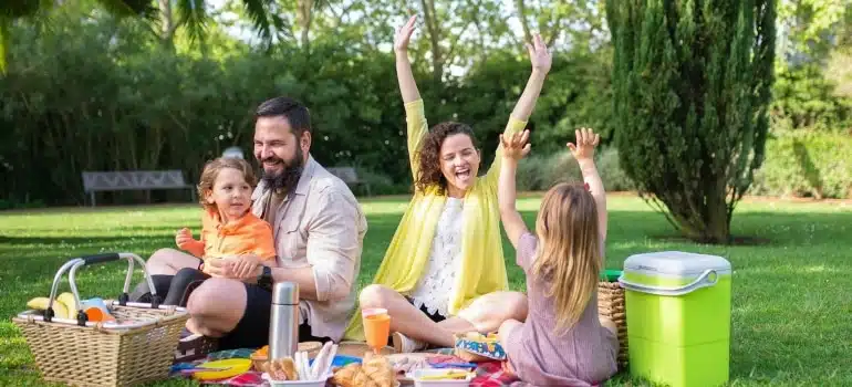 a picnic - one of the Best post-move summer activities for families in Miami